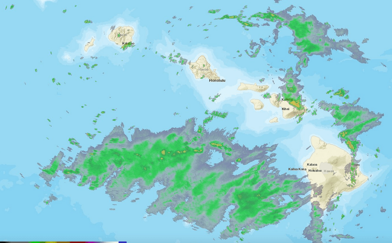 El 
<a href="https://twitter.com/NWS/status/1369062619617894400?s=20" target="_blank">Servicio Nacional de Meteorología reportó 13.2 pulgadas (33.5 centímetros) de lluvias</a> en la zona de Haiku, en la costa norte de Maui, entre las 7 de la mañana y las 3 de la tarde del lunes. Maui y todas las islas hawaianas están bajo alerta de 
<a href="https://www.univision.com/temas/inundaciones">inundaciones</a> repentinas en medio de fuertes aguaceros que se prevé duren hasta la mañana del miércoles.