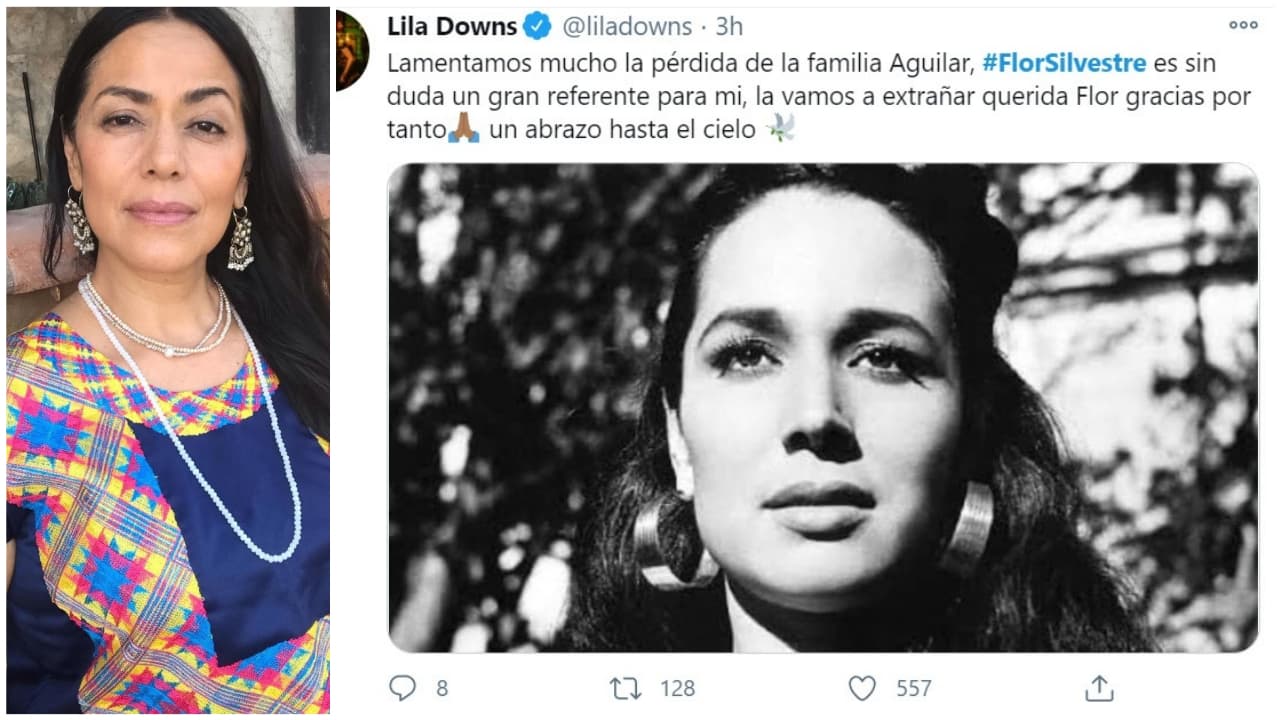 Lila Downs, intérprete mexicana de música floklórica, lamentó la sensible pérdida y compartió que Flor Silvestre fue "un gran referente" para su carrera artística.