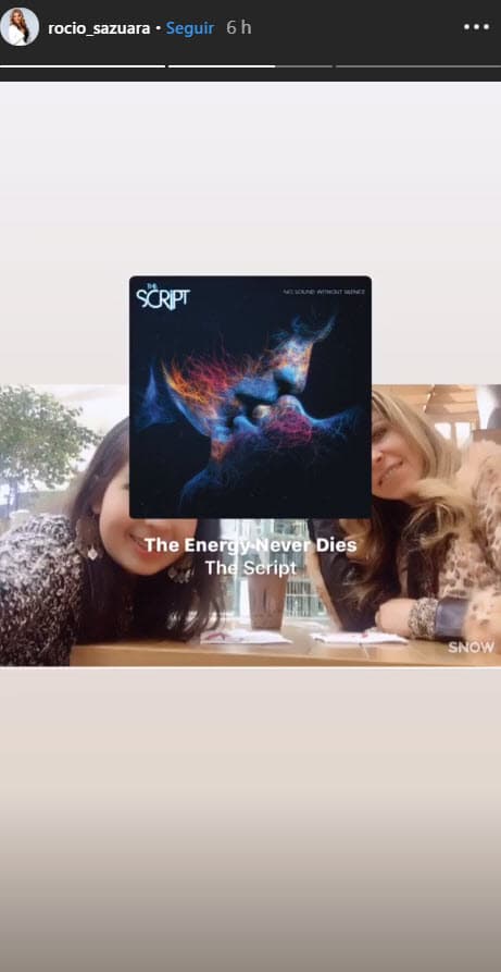 La letra que se escucha dice: "Todos podríamos volar en pedazos porque el tiempo es una bomba de tiempo. Todos podríamos estar muertos mañana, pero nuestro amor continuará. Cuando tus días ya estén contados y estés mirando a mis ojos no será el final, porque la energía nunca muere".