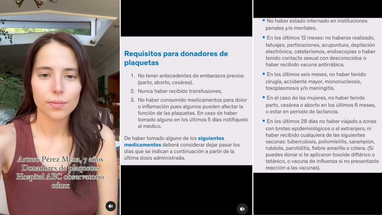 Majo Aguilar solicitó ayuda para su sobrino Arturo, quien padece leucemia y necesita donación de plaquetas.