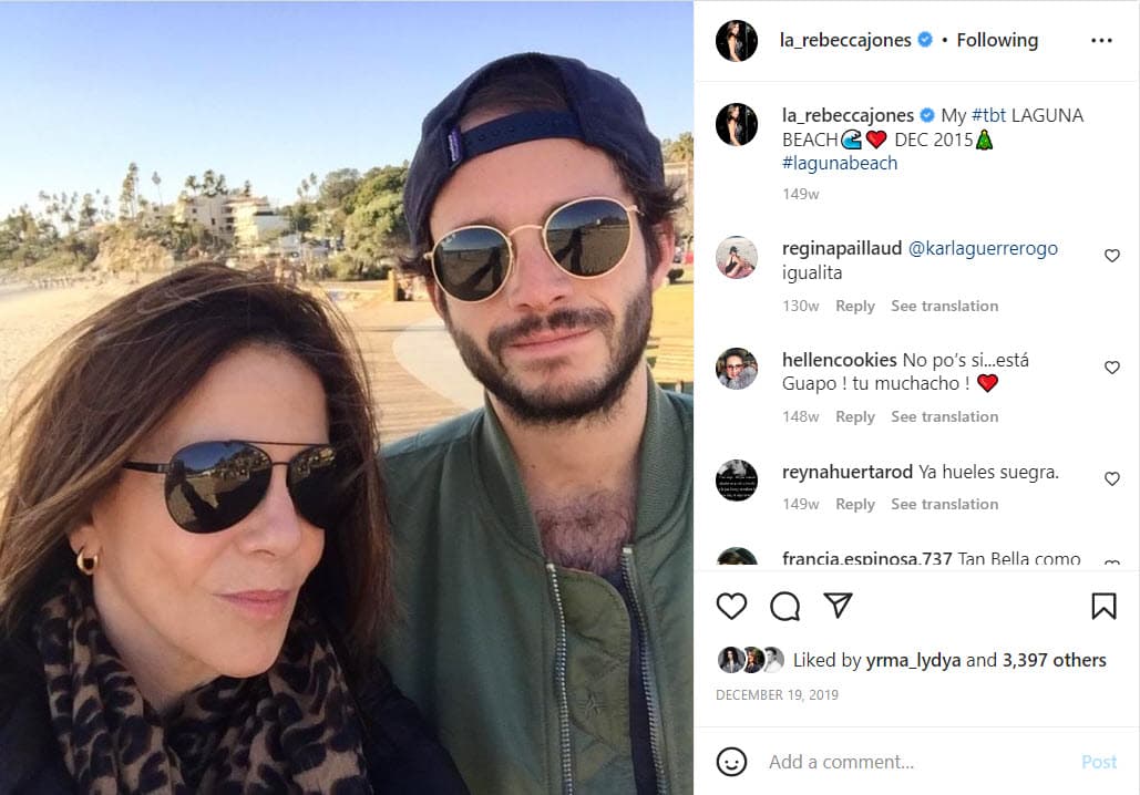 Rebecca Jones ha compartido pocas fotografías de su hijo Maximiliano.