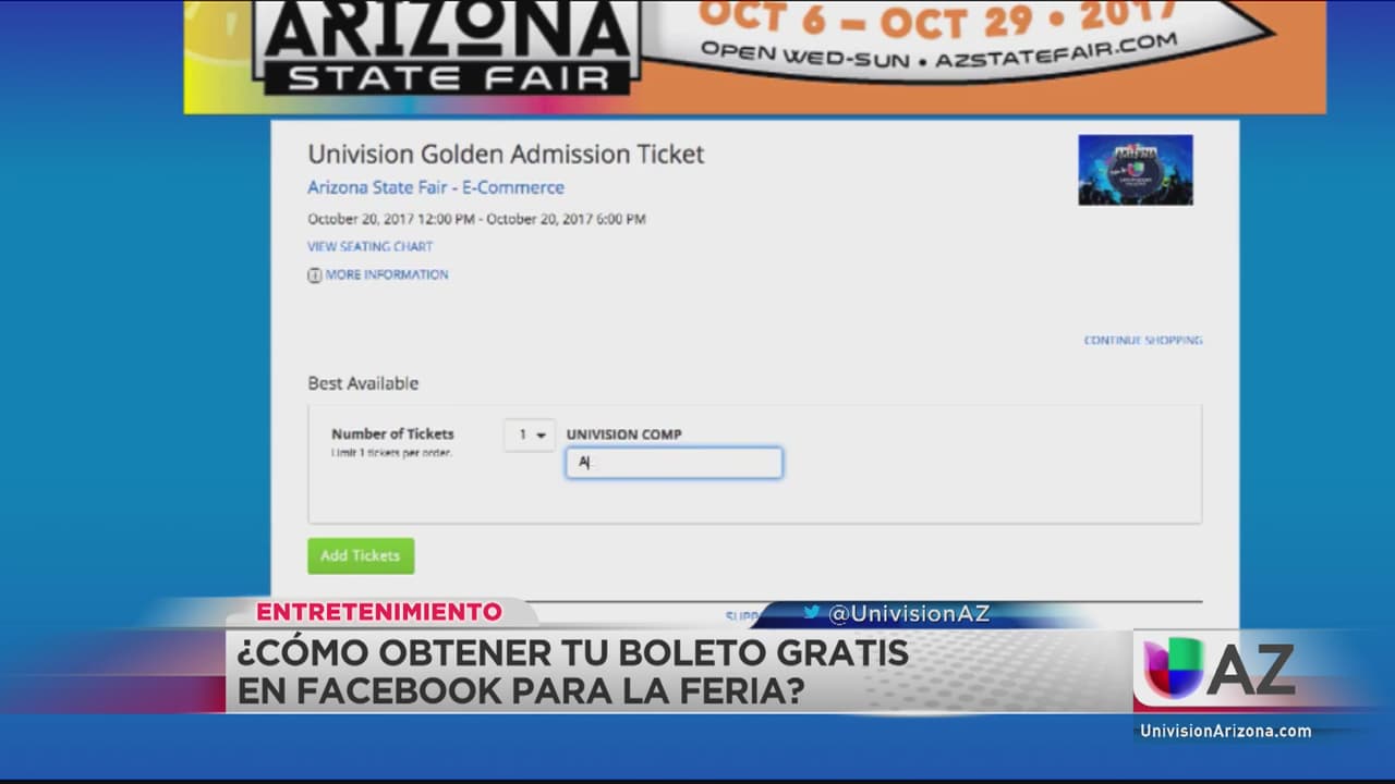 Boletos gratis para la feria estatal de Arizona