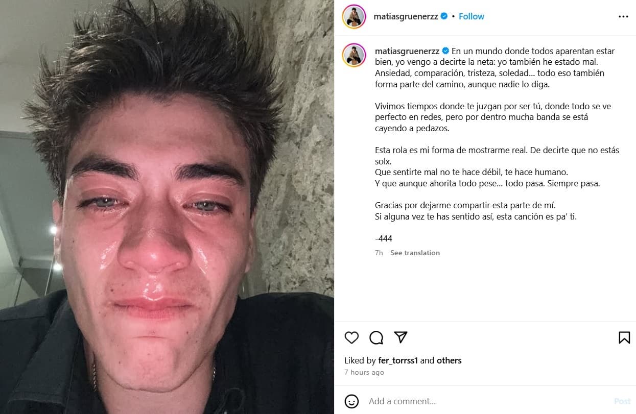 Hijo de Susana Zabaleta habla de su estado emocional.