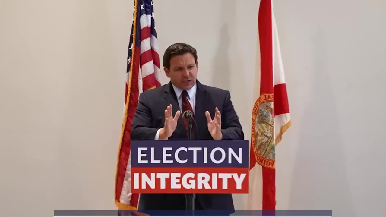 Ron DeSantis pide una fuerza policial para proteger las elecciones en Florida