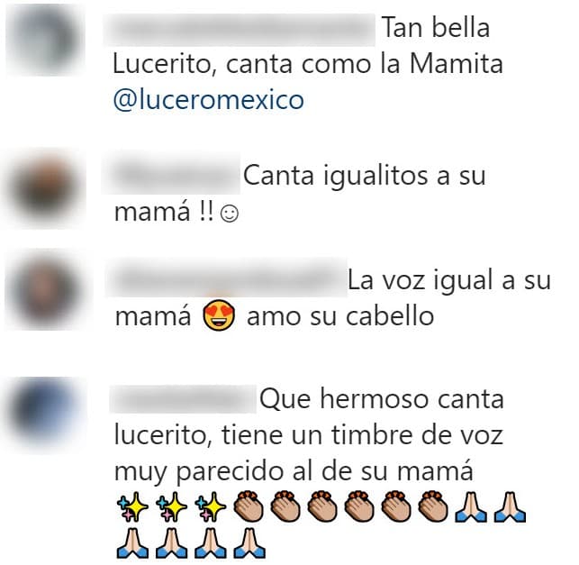 Muchos de sus seguidores consideran que 
<b><a href="https://www.univision.com/famosos/hija-lucero-estrena-instagram-primera-foto-mama-chiste-fotos">su timbre y tono de voz se asemejan</a></b>. 
<br>