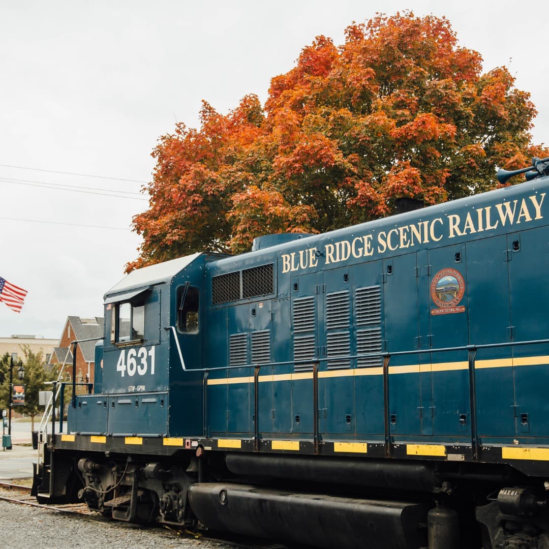 Encuentra más sobre otras atracciones del Blue Ridge Scenic Railway, 
<b><a href="https://brscenic.com/tickets/" target="_blank">aquí</a></b>.