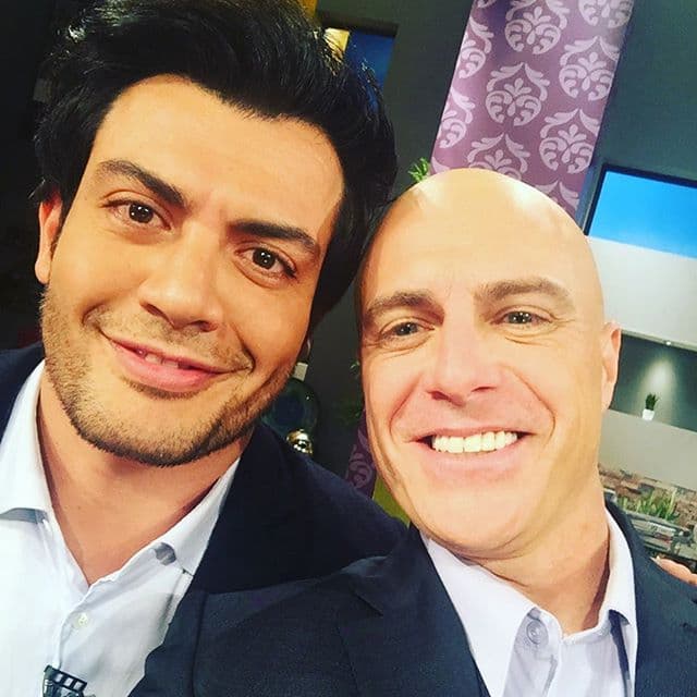 Lisardo y Andrés Palacios lucen más guapos que nunca.