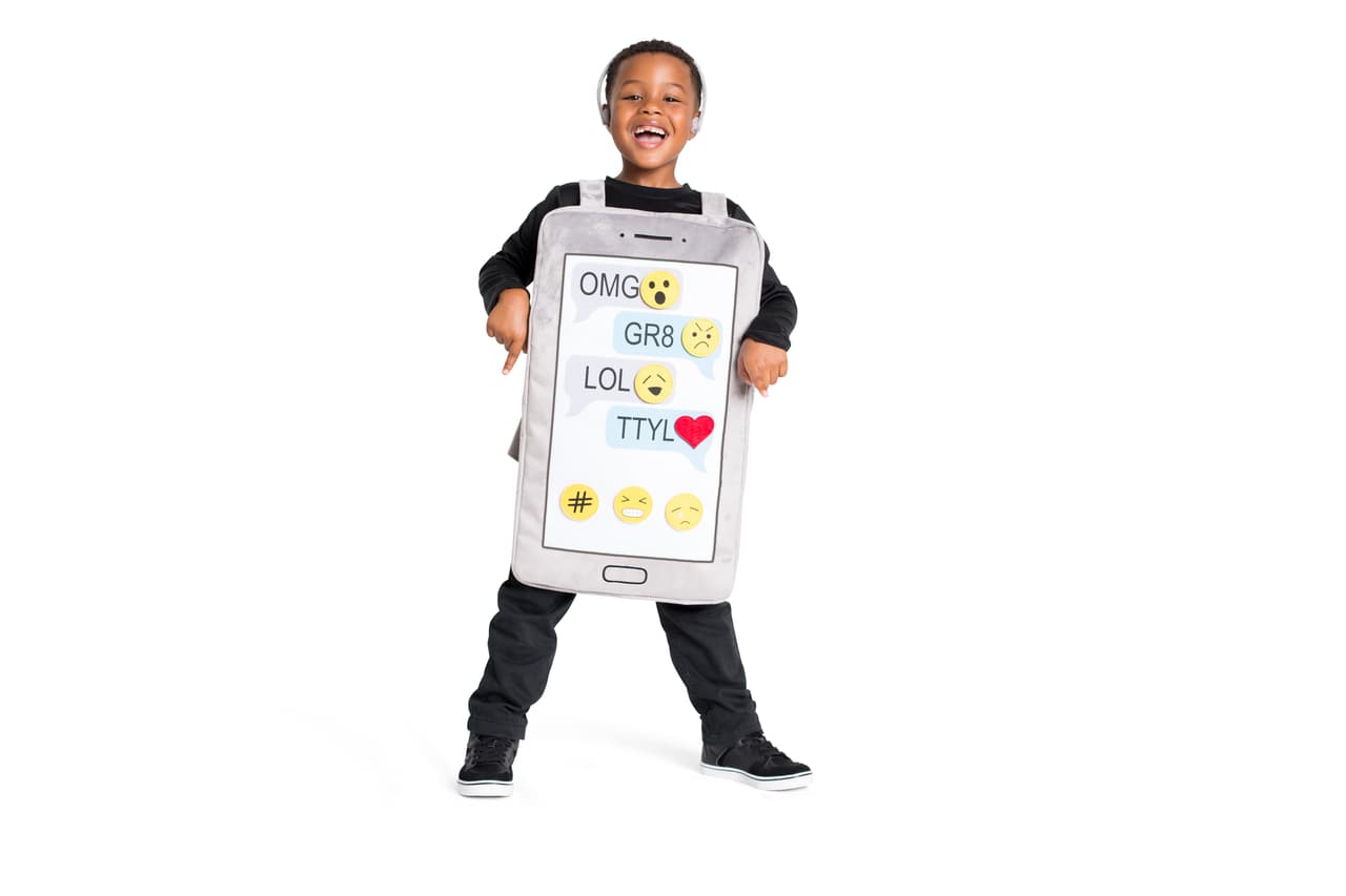 LOL, OMG, y más: los disfraces para niños no tienen por qué ser sexys u ofensivos. 
<br>
<br>
<br>
<br>
<br>
<br>
<br>
<br>
<br>