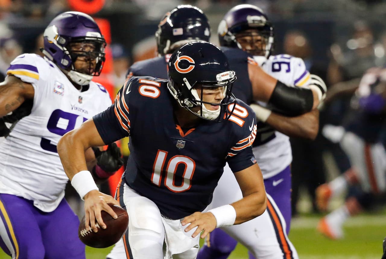 Mitchell Trubisky volverá a enfrentar a los Vikings en un juego nocturno por los cambios de horario en la Semana 11.