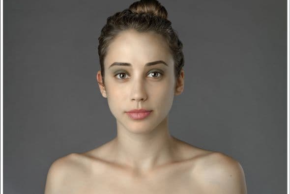 Esther Honig hizo modificar su rostro según la belleza de diferentes países. Aquí, Italia. Foto: Gentileza.