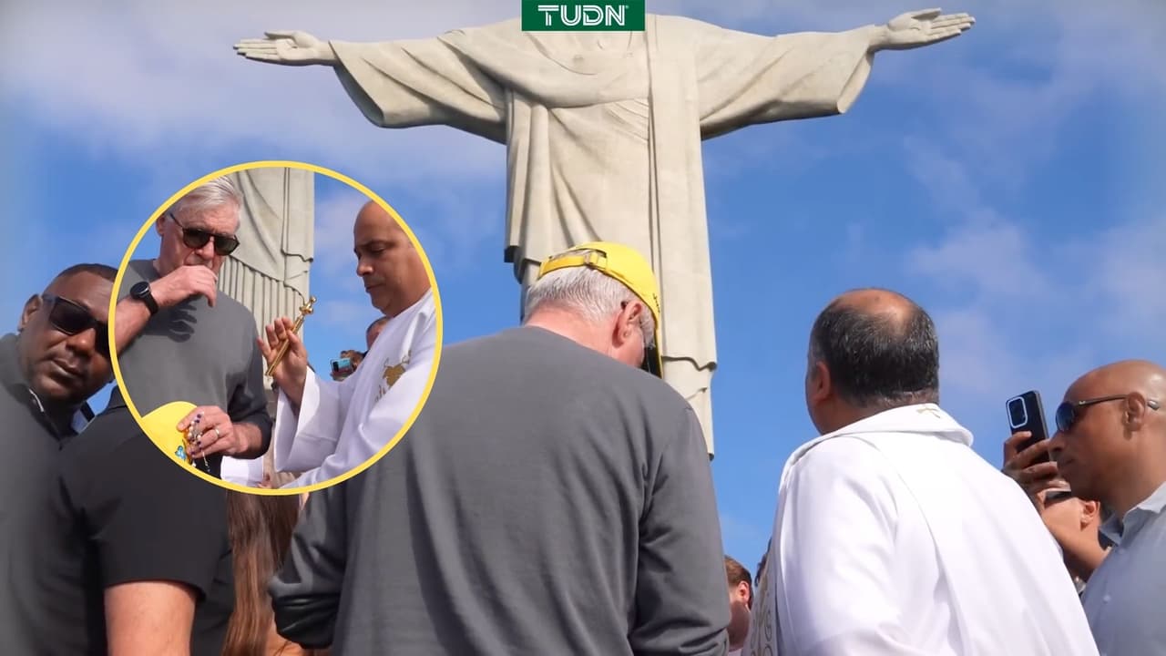 ¿Para qué visitó Ancelotti el Cristo Redentor previo a su debut?