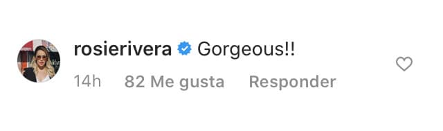 La tía de las hermanas Rivera, Risie, también dejó un comentario en la foto de Jacqie para mostrarle su apoyo: 
<b>"Hermosa". </b>
<br>