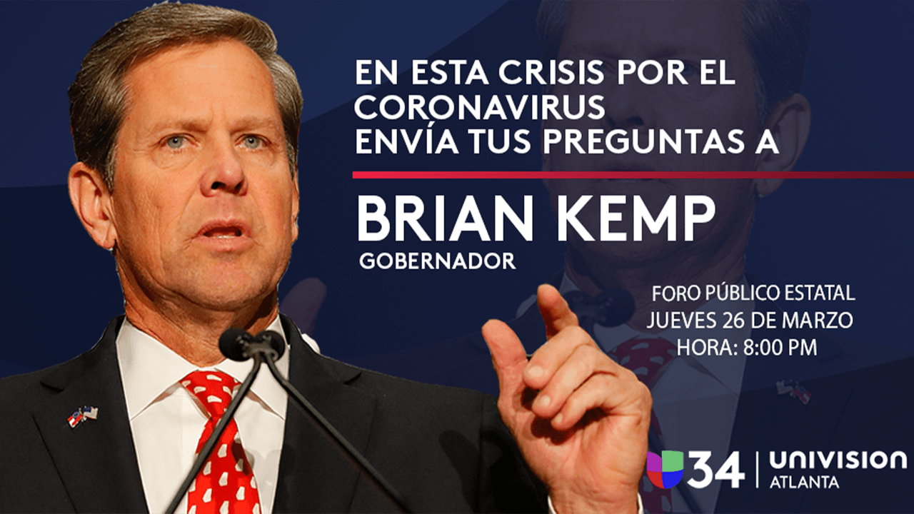 Los canales de televisión más destacados de Georgia se unen para transmitir en el “Foro Público Estatal" con el gobernador Brian Kemp