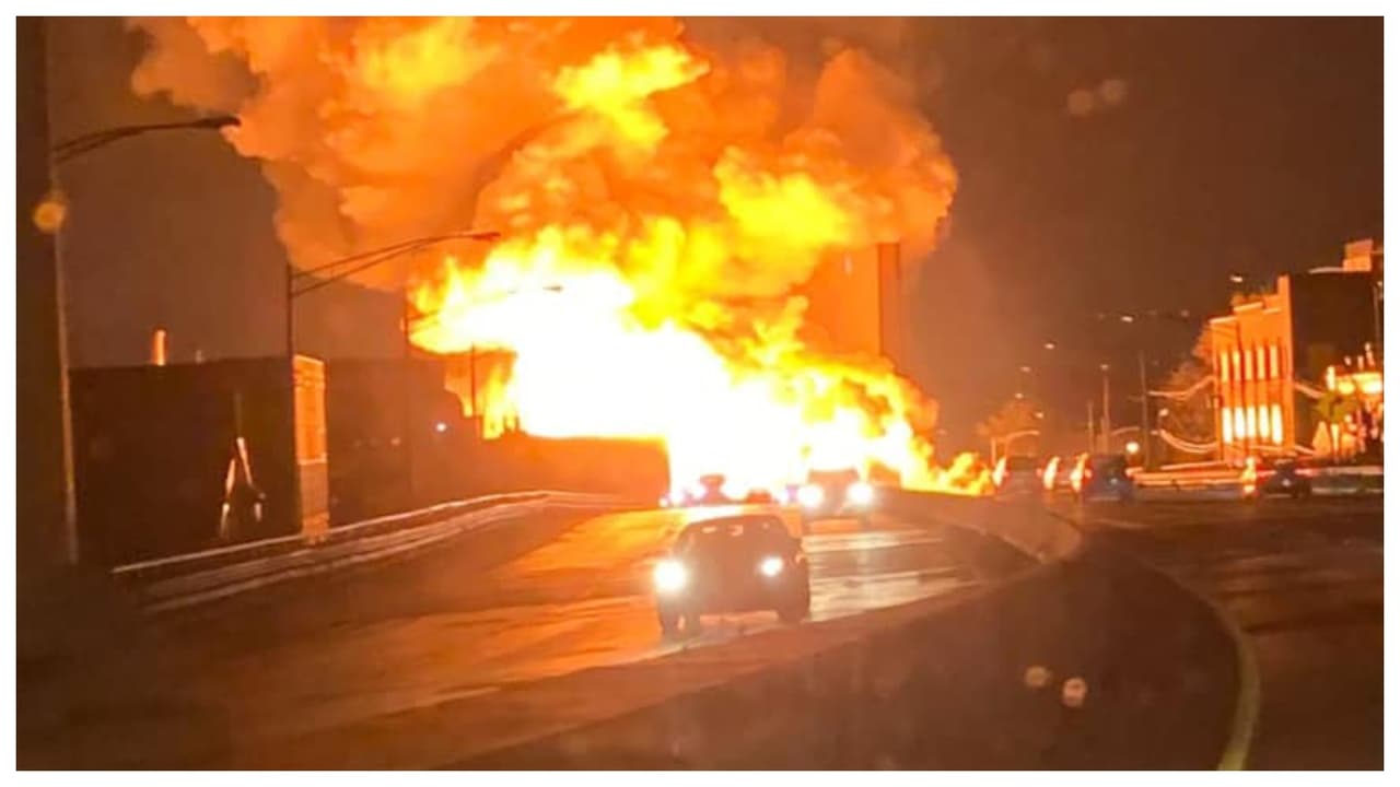 El masivo incendio en la planta química de Passaic ya está contenido