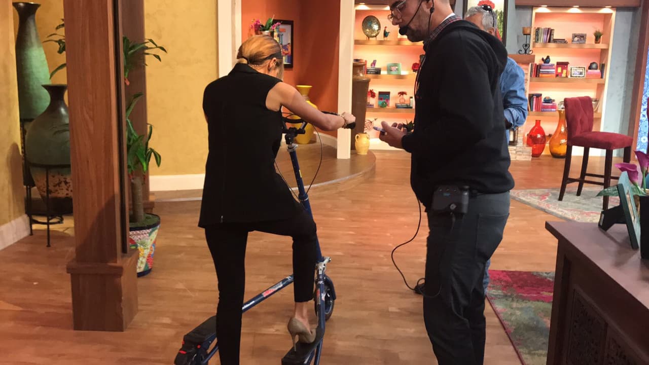 ¿Quién se anima a dar un paseo en tacones? Ella sí lo hizo.