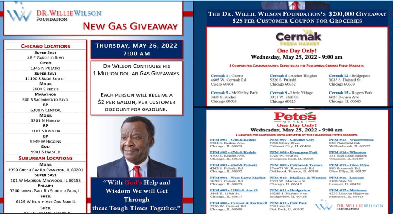 Lugares donde se aplicará el cupón de comestibles y descuento de gasolina en Chicago