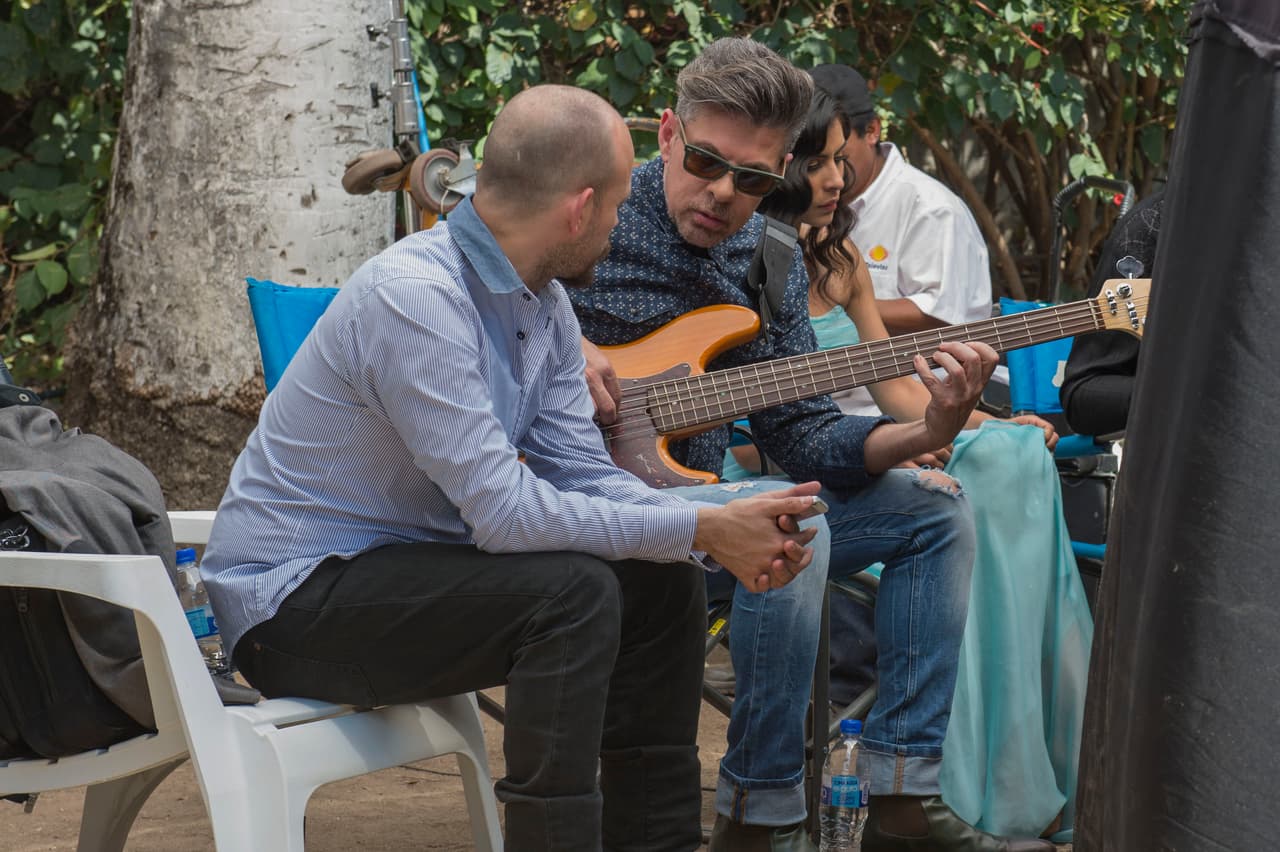 Desde muy temprano los músicos estuvieron ensayando.