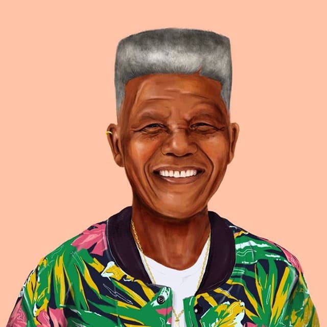 Mandela se hizo un corte muy de los años 80.