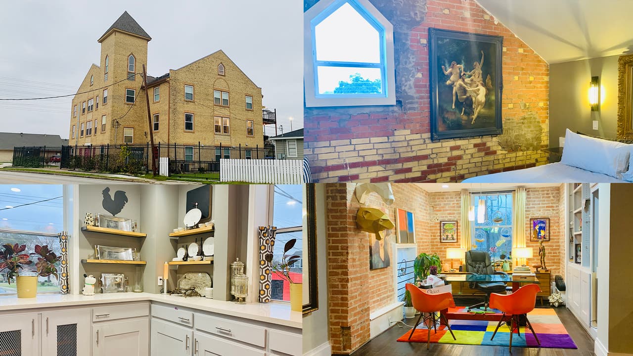 Una antigua iglesia de Houston encierra seis hogares en su interior