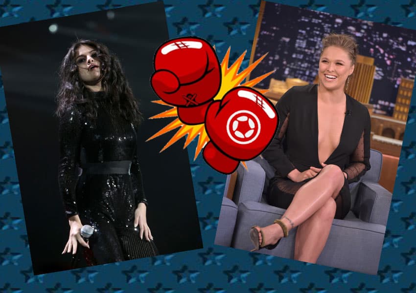 ¿Qué tienen en común Selena Gómez y Ronda Rousey? Las dos son súper hot en sus categorias y claro, también tienen mucho de badass.