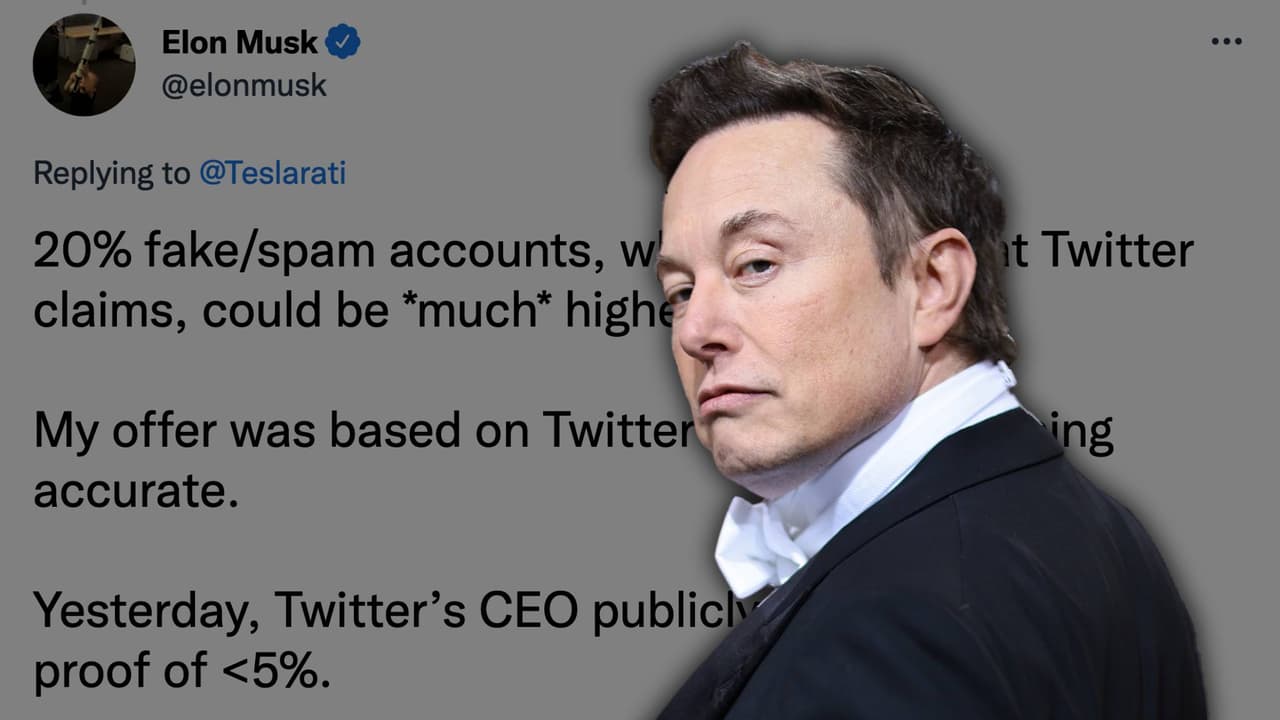 Elon Musk amaga con cancelar compra de Twitter por exceso de cuentas falsas