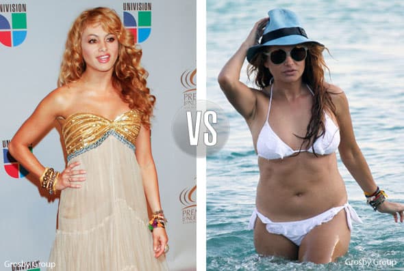 Paulina Rubio es otro ejemplo de lo que puede pasar cuando las famosas se descuidan.