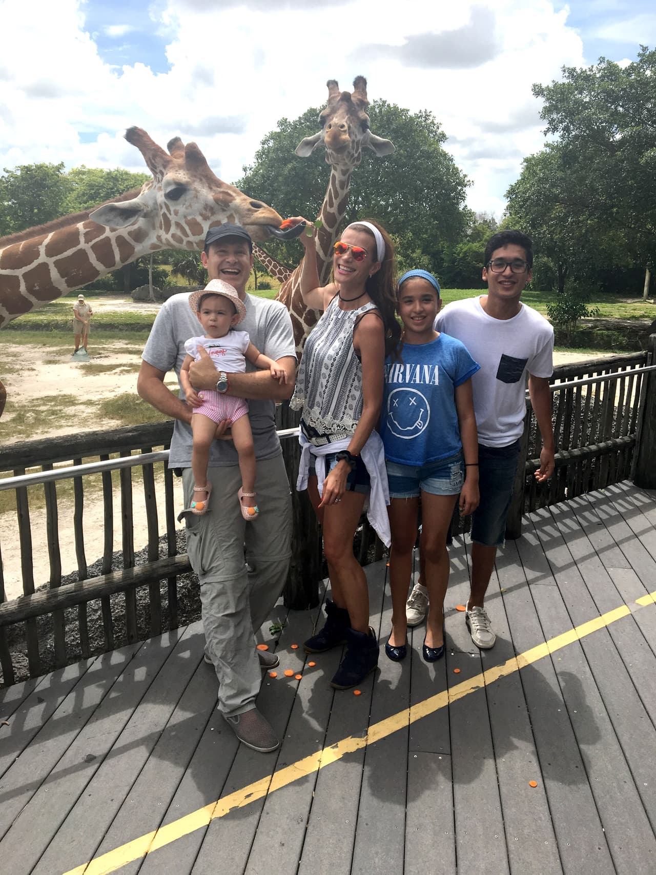 Los sobrinos de Cristy estaban de visita y fueron parte de este día lleno de sonrisas.