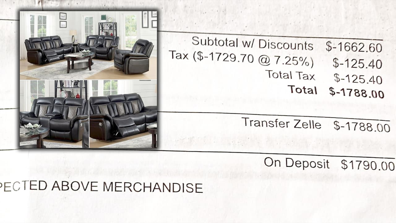 Hispana denuncia que pagó $ 1,790 hace cinco meses por unos muebles que aún sigue esperando