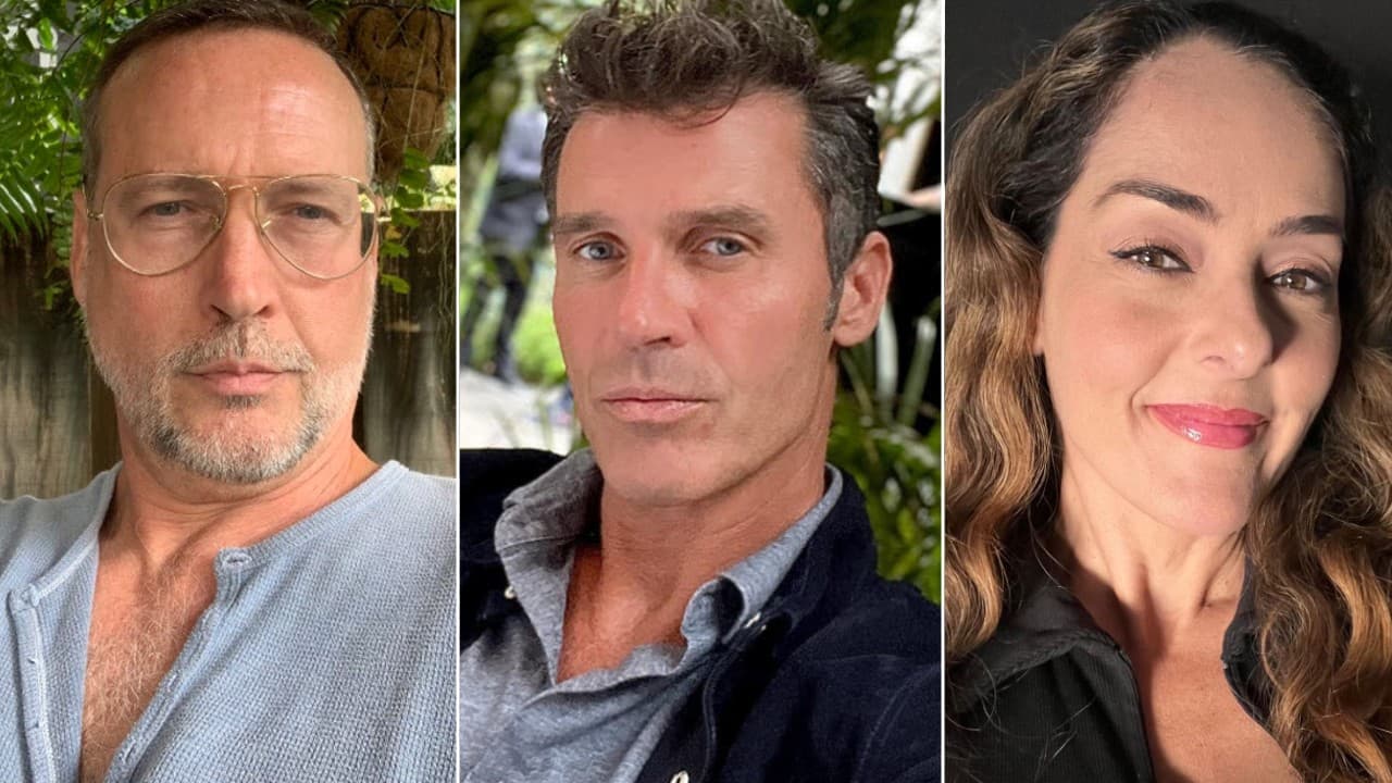 Andrés Jr., Leonardo y Andrea García.