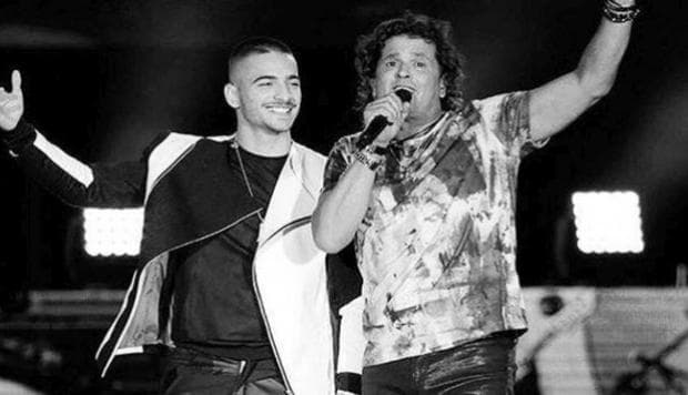 Otra pareja que le ha funcionado muy bien es la que formó con Carlos Vives. Los colombianos unieron sus estilos en las canciones 'Ella es mi Fiesta'
<i> </i>y en 'Volví a Nacer', grabadas en 2014 y 2016, respectivamente. También trabajaron en un remix de 'La Bicicleta', junto a Shakira.