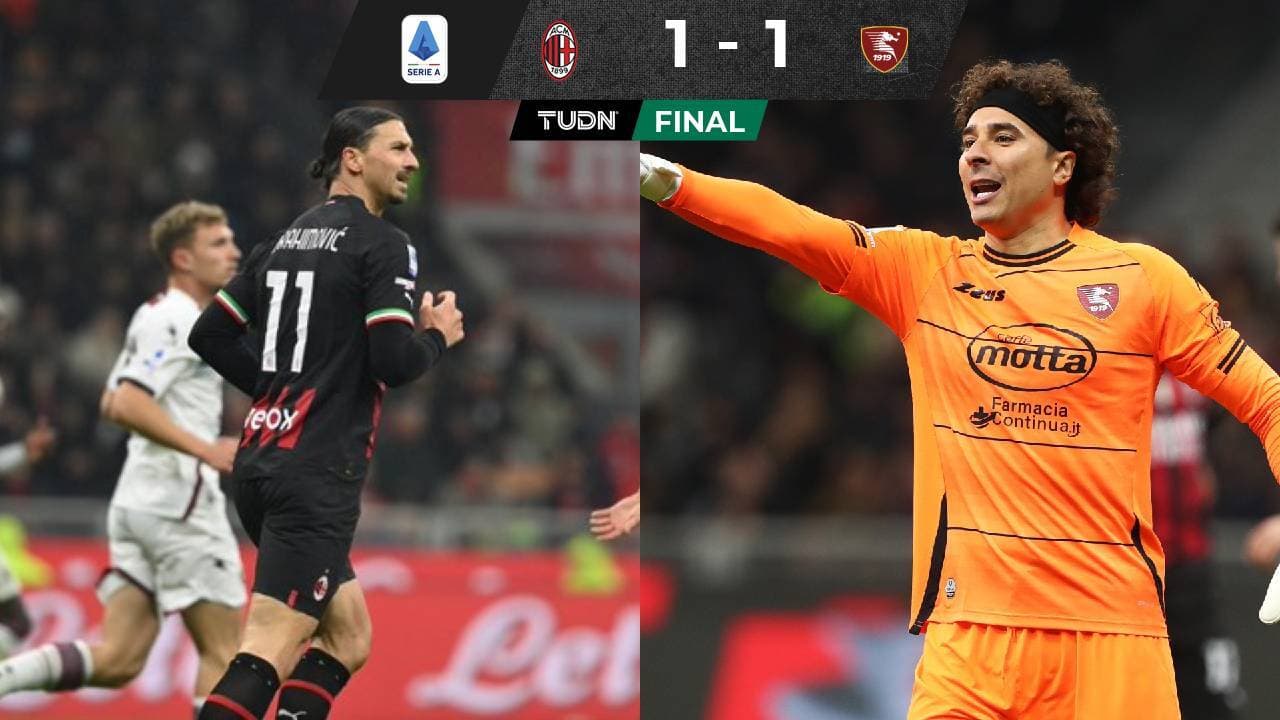 Salernitana rescata empate ante el Milán con par de atajadas de Ochoa