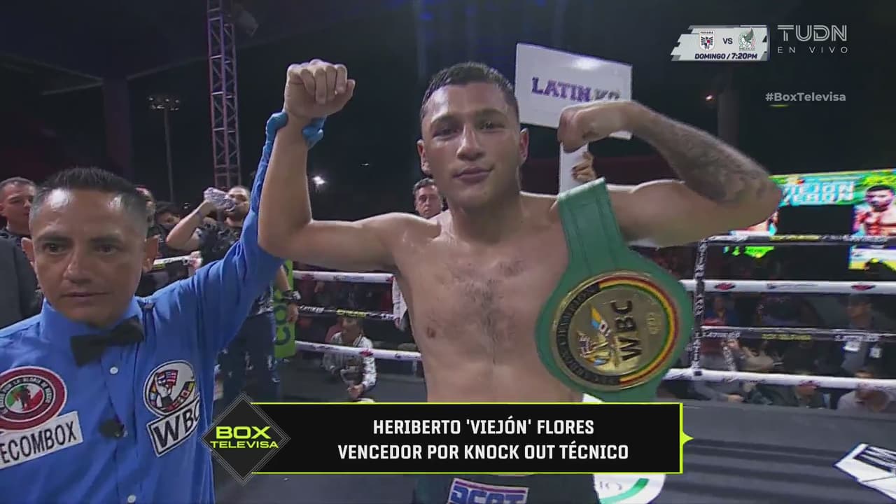 ‘Viejón’ Flores sigue invicto y con el cinturón de la WBC 