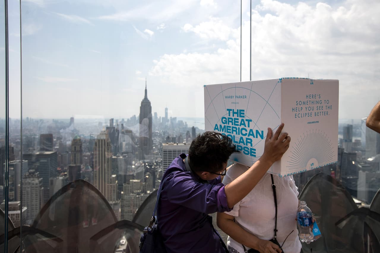 <b>Cajas especiales:</b> fueron utilizadas en el observatorio del Rockefeller Center en Nueva York. Drew Angerer/GettyImages
