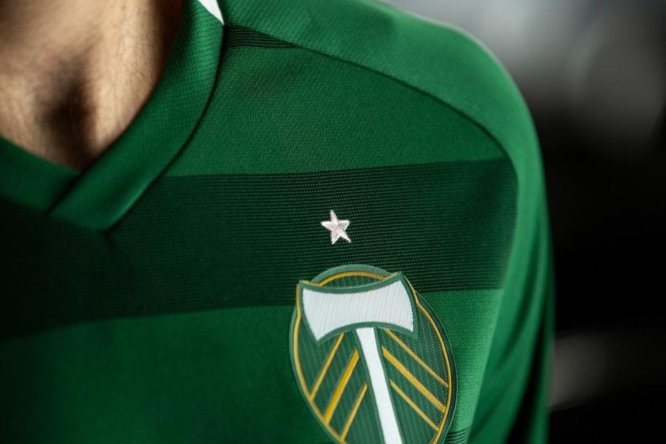Verde sobre verde en la camiseta principal de Portland Timbers. (Portland Timbers)