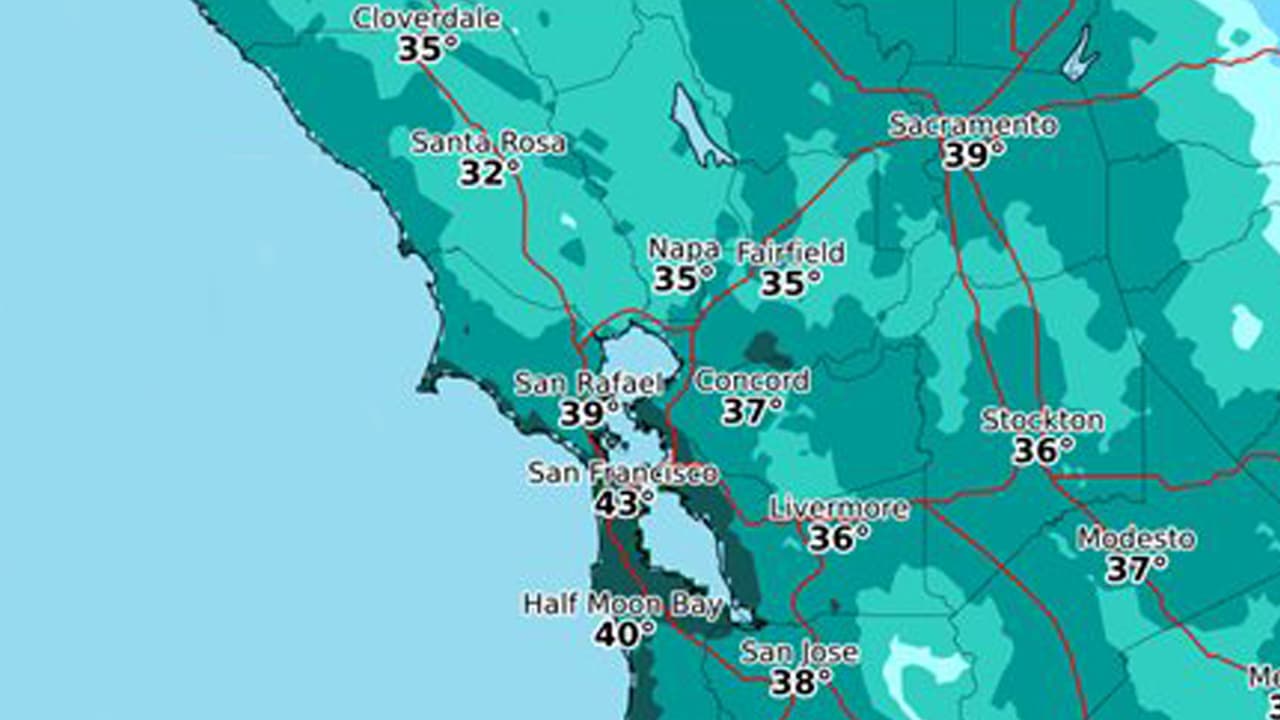 Emiten alerta por temperaturas congelantes debajo de los 30° F para la Bahía de San Francisco