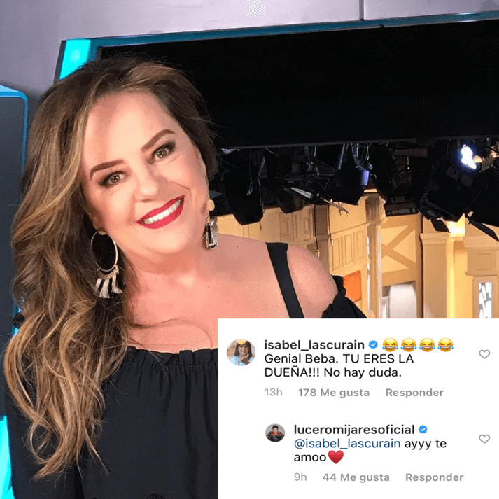 Además de las miles de reacciones de sus seguidores, también recibió comentarios de algunos famosos, entre ellos el de Isabel Lascurain. "Genial Beba. ¡Tú eres la dueña! No hay duda", escribió la vocalista del grupo musical Pandora. La hija de Lucero le respondió: "Ay, te amo".