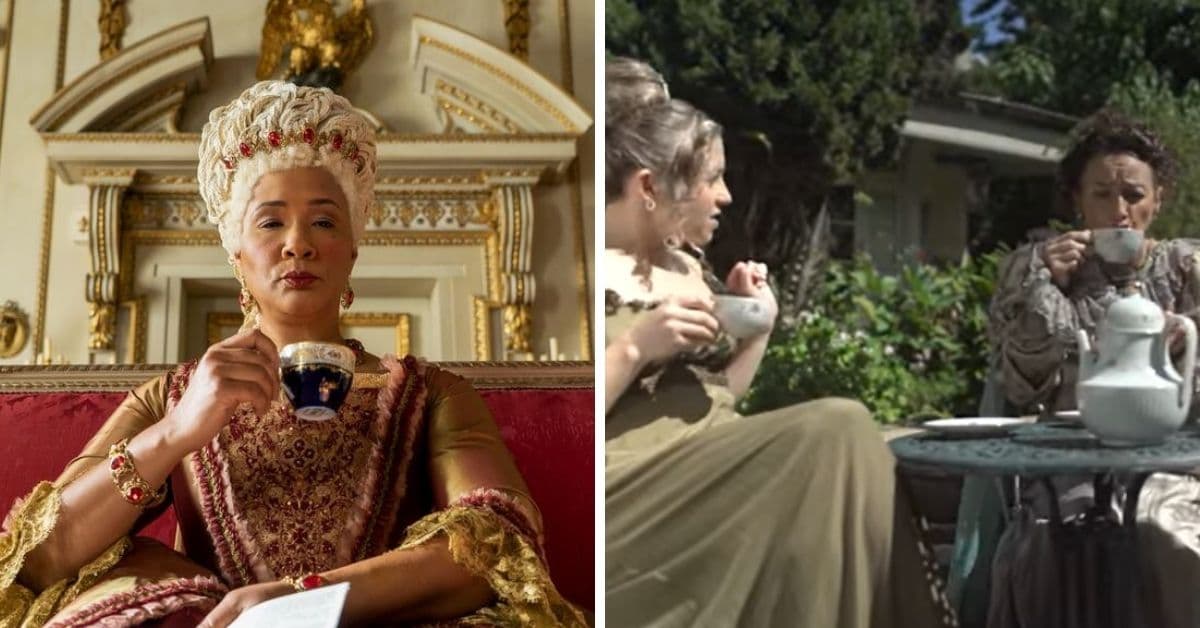 reina Charlotte y parodia de Bridgerton