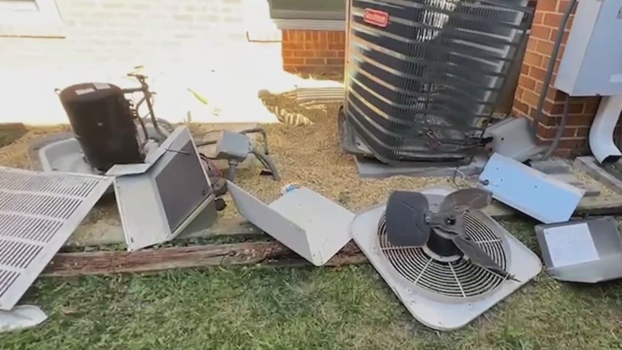 Vecinos de Prince George's reportan robo y destrucción de calefacciones y aires en sus apartamentos