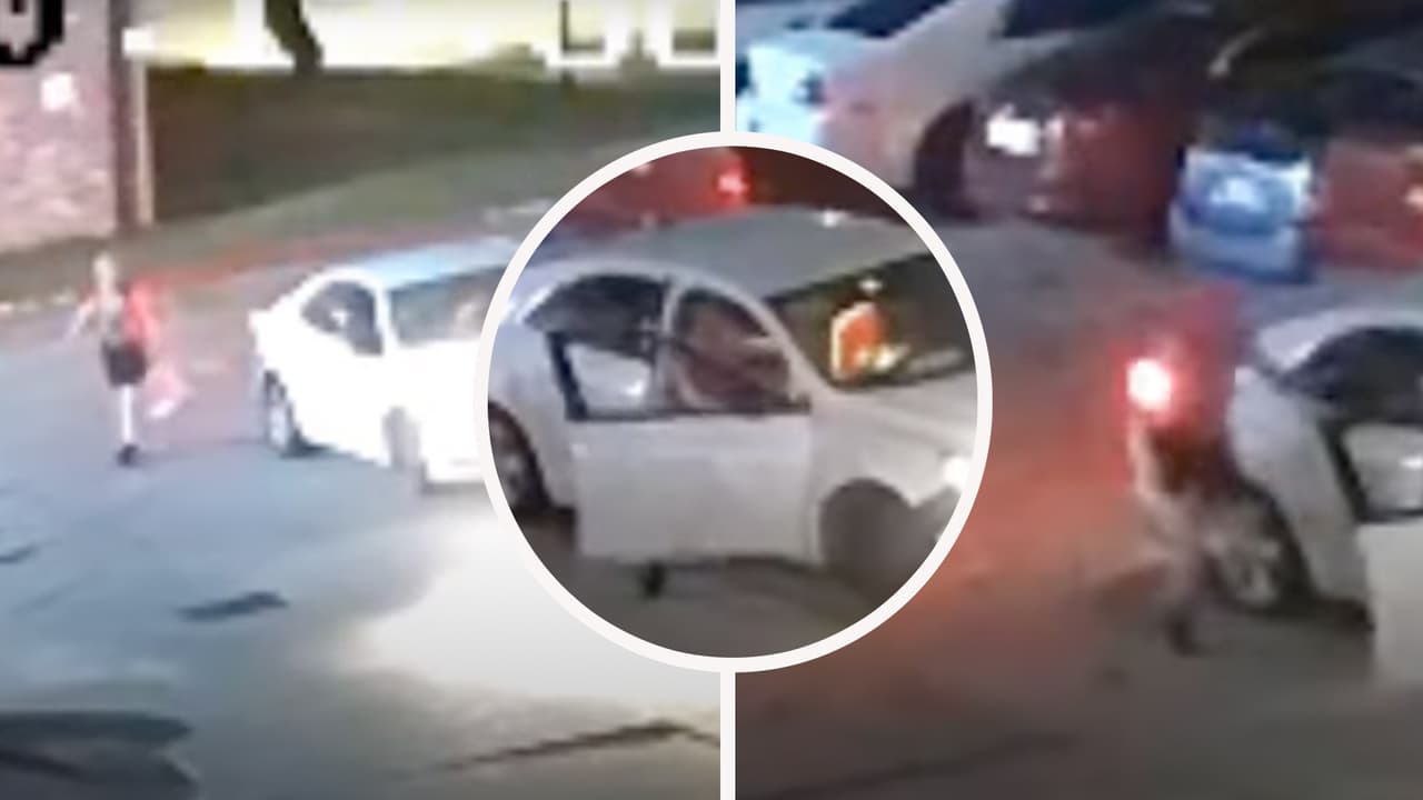 Buscan a dos hombres acusados de robar a una mujer, atropellarla y luego darse a la fuga: todo queda en video