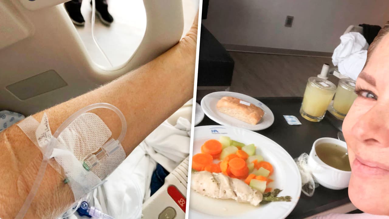 Lety Calderón permaneció internada una noche.