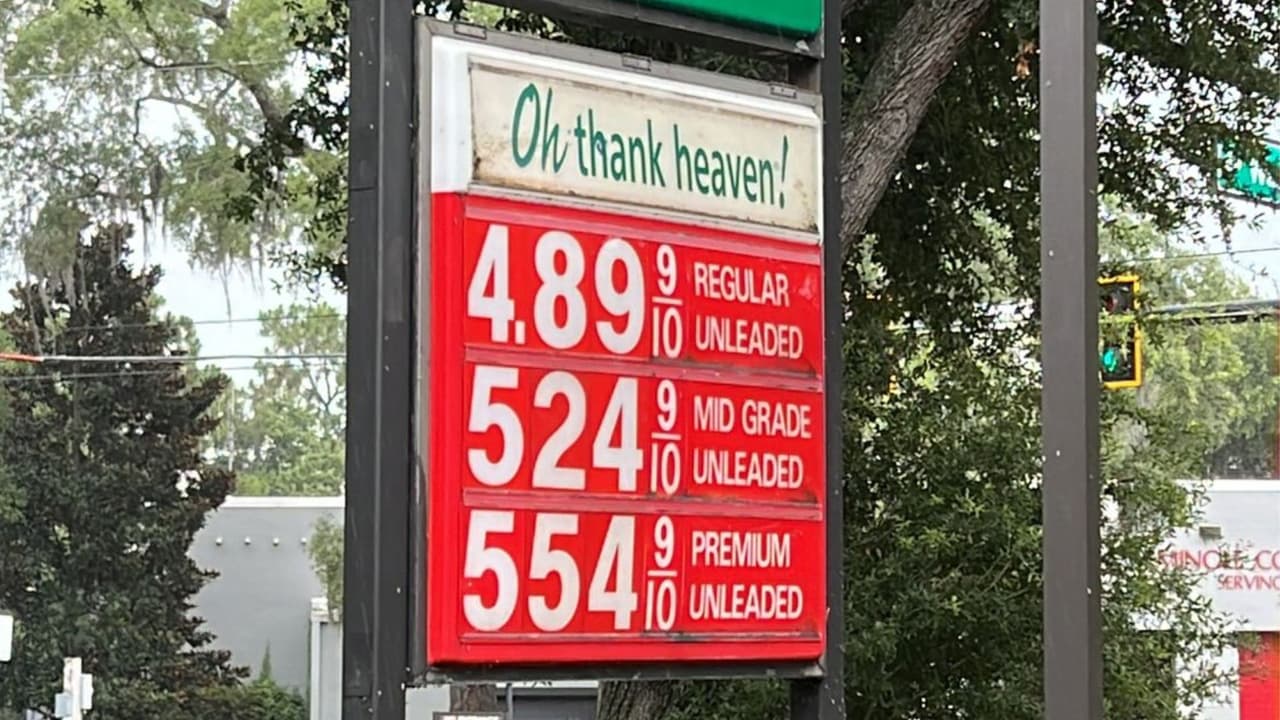 A casi $5 precio del galón de gasolina en Florida