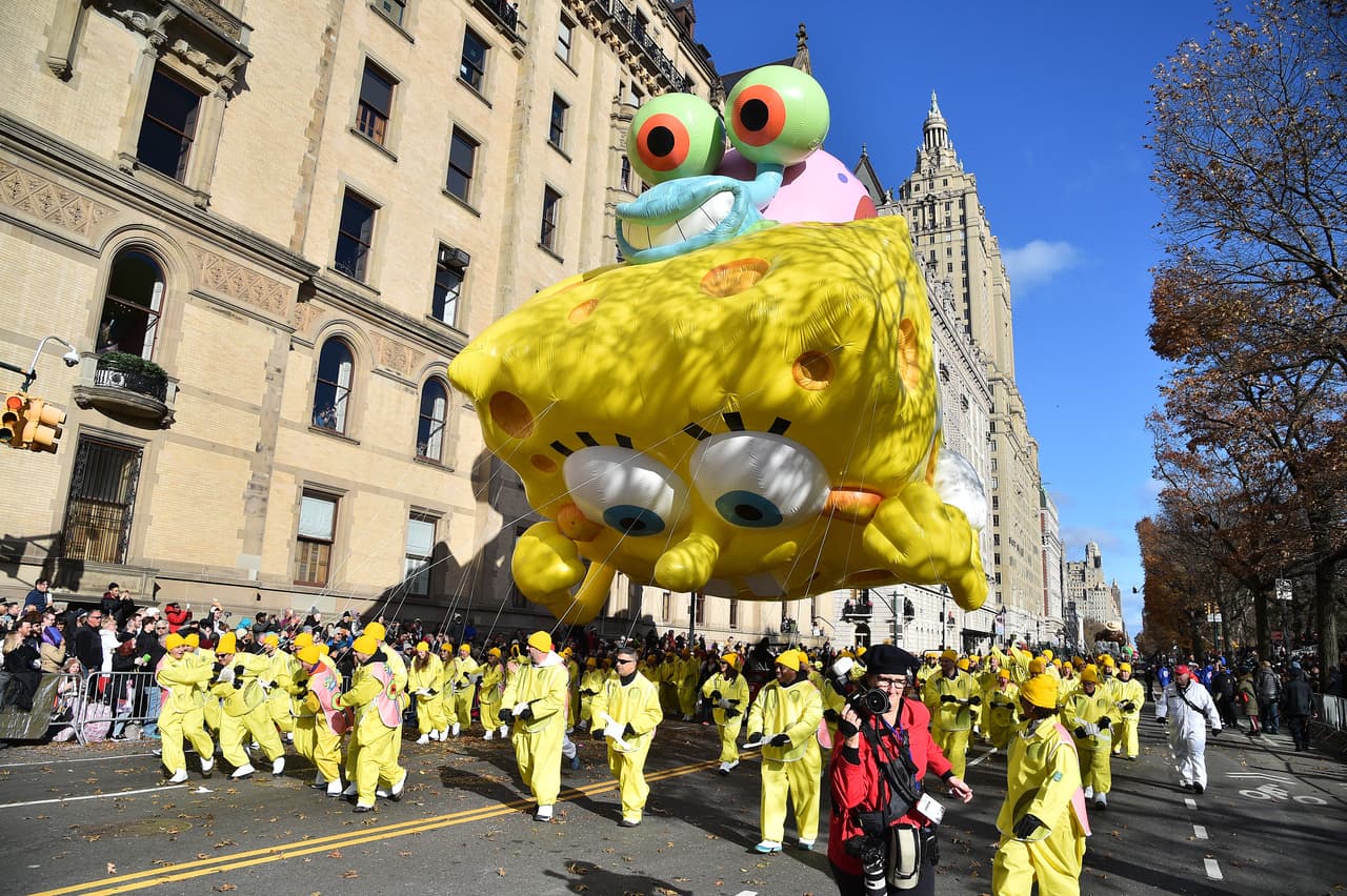 Bob Esponja es probablemente uno de los globos más aclamados. Este año llega con un creativo diseño.