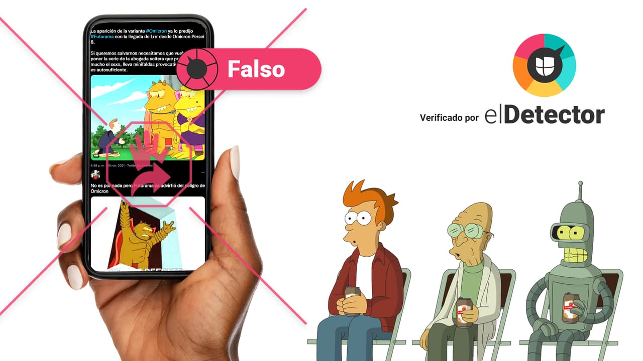 ¿La serie Futurama predijo en 1999 la aparición de la variante ómicron? 