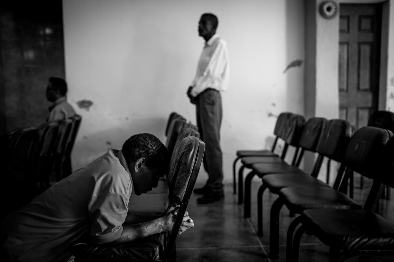 Iglesia 'Liberados en marcha', donde Saul va a rezar con otros expresidarios.