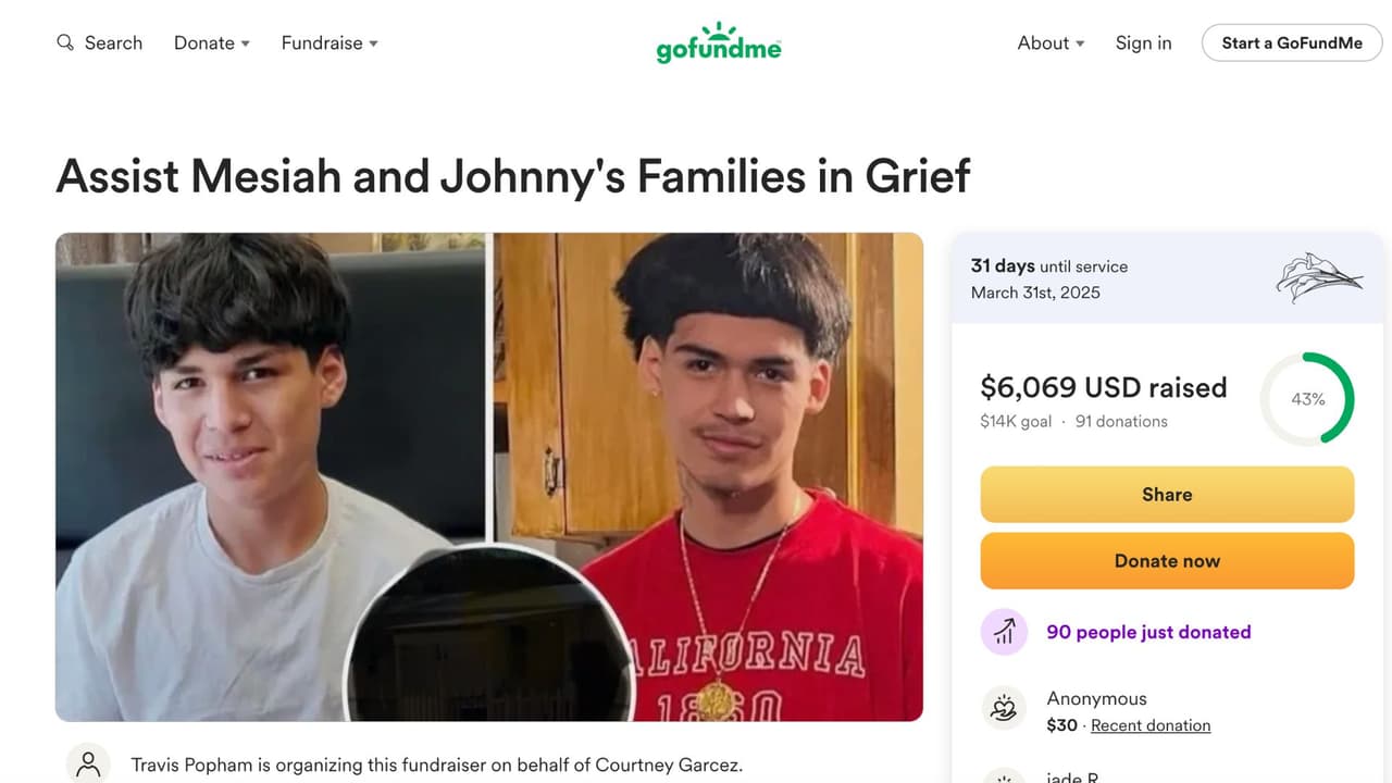 Se está recaudando dinero para poder pagar por los gastos funerarios de los adolescentes. Ellos tienen una meta de $14,000 en GoFundMe.