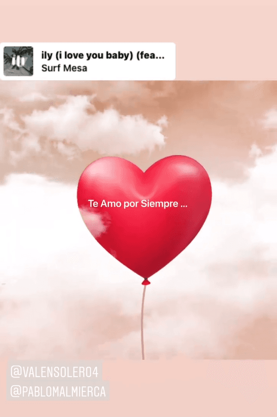 Soler dedicó un cariñoso mensaje a su nieta: "Te amo por siempre", se lee en sus historias.
