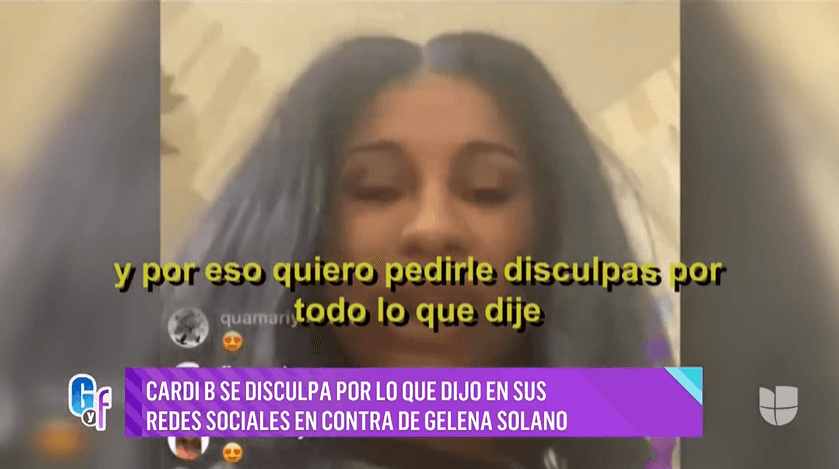 Un día después, y aunque es poco común que lo haga, ofreció disculpas a
<b>Gelena Solano</b> por medio de un Instagram Live.