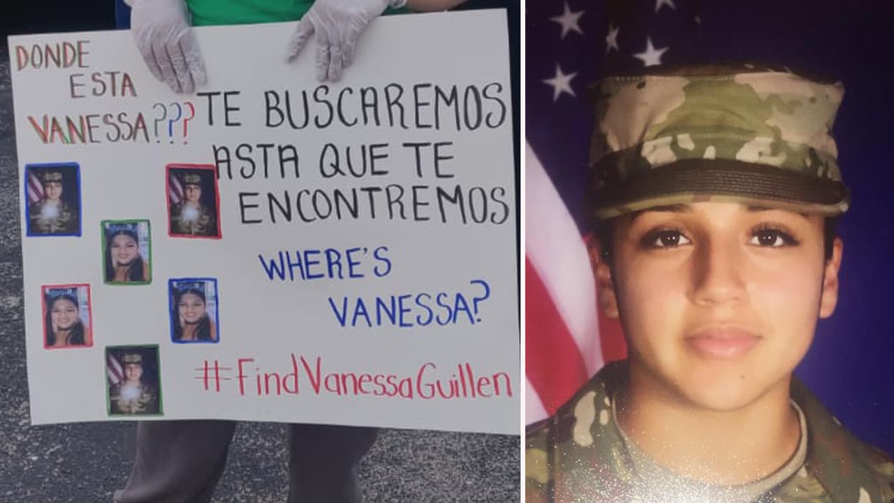 A un mes de la desaparición de Vanessa Guillen, su familia, amigos y compañeros, viajaron a Killen, Texas, para exigir de forma pacífica una respuestas en su caso.