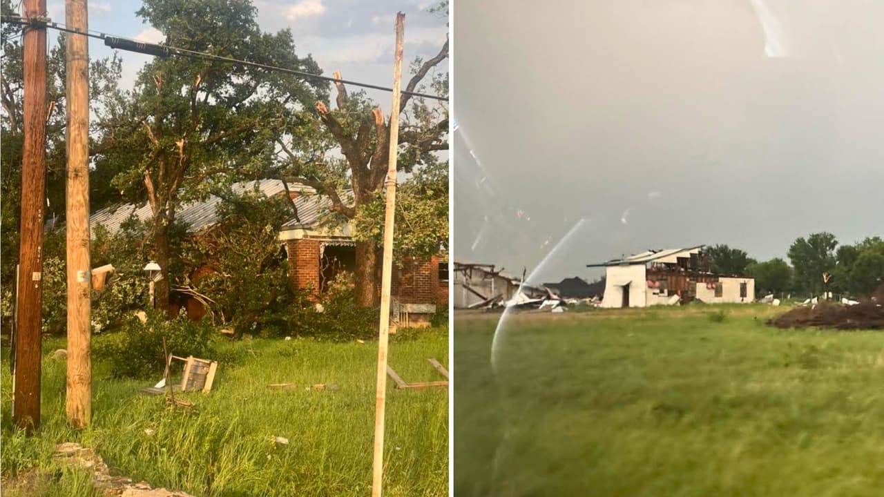Posible tornado deja heridos, daños y activa toque de queda en Mineral Wells al norte de Texas