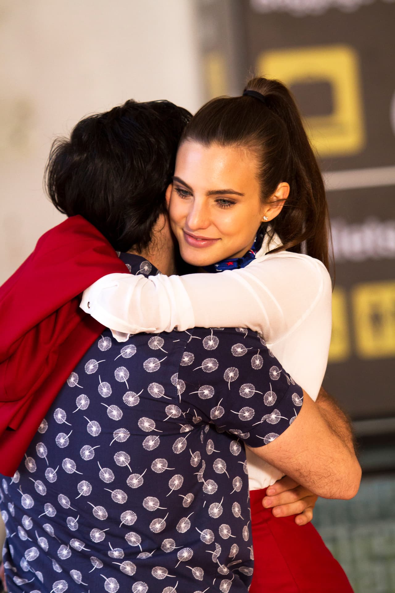 Olivia también estaba feliz por estar al lado de Wilmer, quien había llegado a su vida para ilumunarla.